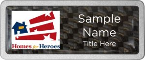 (image for) Homes for Heroes Prestige Pebbled Carbon badge