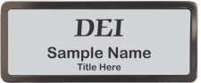 (image for) DEI Black Chrome badge