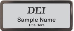 (image for) DEI Black Chrome badge