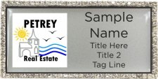 (image for) Petrey Real Estate Bling Silver badge