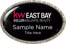 (image for) Keller Williams Realty East Bay Oval Bling Silver badge