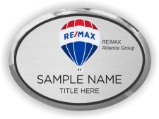 (image for) ReMax Alliance Group Oval Executive Silver badge w/ Cloisonne