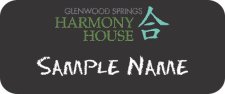 (image for) Glenwood Springs, Harmony House Chalkboard badge
