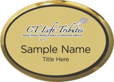 (image for) CT Life Tributes Oval Executive Gold badge