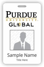 (image for) Purdue University Global Photo ID Vertical badge