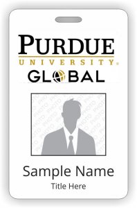 (image for) Purdue University Global Photo ID Vertical badge