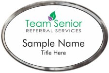 (image for) Team Senior Referral Services, Inc Oval Prestige Polished badge