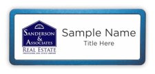 (image for) Sanderson & Associates Prestige Blue Anodized badge