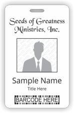(image for) Seeds of Greatness Ministries, Inc Barcode ID Vertical badge