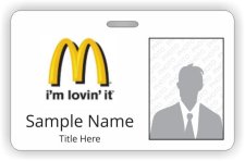 (image for) McDonald's Photo ID Horizontal badge