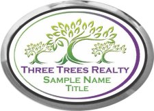 (image for) Three Trees Realty Oval Executive Silver Other badge