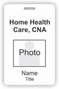 (image for) Home Health Care, CNA Photo ID Vertical badge