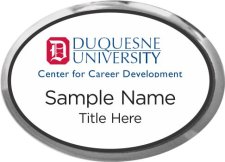 (image for) Duquesne University Oval Executive Silver Other badge
