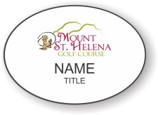 (image for) Napa County Fair Association Mount St. Helena Oval White badge