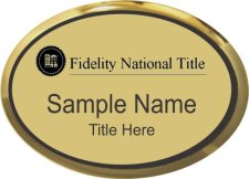 (image for) Fidelity National Title Oval Executive Gold badge
