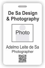 (image for) De Sa Design & Photography Barcode ID Vertical badge