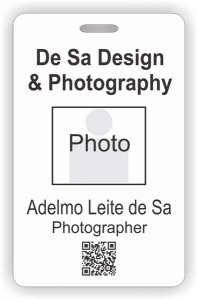 (image for) De Sa Design & Photography Barcode ID Vertical badge