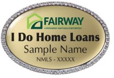 (image for) Fairway Oval Bling Silver Other badge