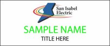 (image for) San Isabel Electric Standard White Square Corner badge