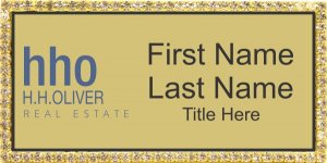 (image for) H.H.Oliver Realty Bling Gold badge