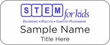 (image for) STEM for Kids Standard White badge