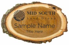 (image for) Mid South Land Group Log Laser Engraved badge