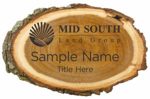 (image for) Mid South Land Group Log Laser Engraved badge