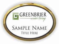 (image for) Greenbrier Senior Living Oval Executive Gold Other badge