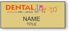 (image for) Dental Dreams Standard Gold Square Corner badge