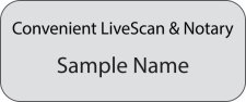(image for) Convenient LiveScan & Notary Standard Silver badge