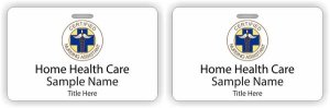 (image for) Home Health Care ID Horizontal Double Sided badge