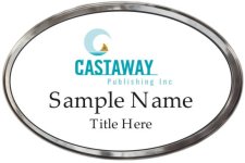 (image for) Castaway Publishing, Inc Oval Prestige Polished badge