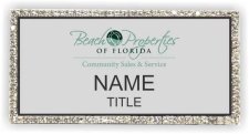 (image for) Beach Properties of Florida Bling Silver badge