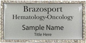 (image for) Brazosport Hematology-Oncology Bling Silver badge