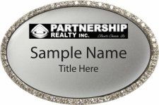 (image for) Partnership Realty Inc Bling Silver badge