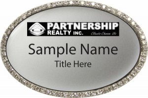 (image for) Partnership Realty Inc Bling Silver badge