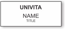 (image for) Univita Standard White Square Corner badge