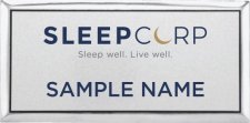 (image for) Protect-A-Bed (SLEEP CORP) Large Name Executive Silver badge