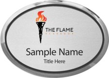 (image for) The Flame Yearbook Oval Executive Silver badge