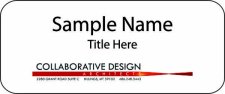 (image for) Collaborative Design Architects Standard White badge
