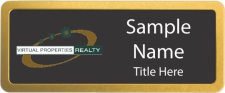 (image for) Virtual Properties Realty Prestige Gold Anodized badge