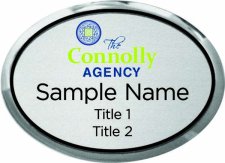 (image for) The Connolly Agency Oval Executive Silver badge