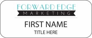 (image for) FORWARD EDGE MARKETING Standard White badge