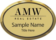 (image for) Amanda Walsh Real Estate Oval Executive Gold badge