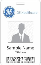 (image for) GE Healthcare Barcode ID Vertical badge