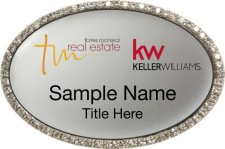 (image for) Keller Williams - Torres Monreal Oval Bling Silver badge