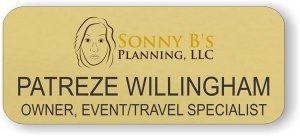 (image for) Sonny B\'s Planning Gold Round Corners badge