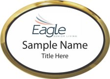 (image for) Eagle Senior Living Oval Executive Gold Other badge