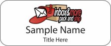 (image for) inbox & more pack and ship Standard White badge