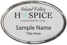 (image for) Inland Valley Hospice Oval Prestige Polished badge